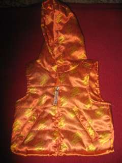12 mo Roca Wear Orange Hooded Vest  