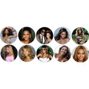  Set of 10 BEYONCE Knowles 1.25 Magnets ~ Destinys Child 