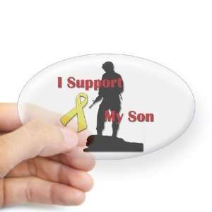  Support Son Military Oval Sticker by  Arts 