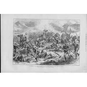   Col Rosenbaum Battle Plevna Antique Print 1877 Wa