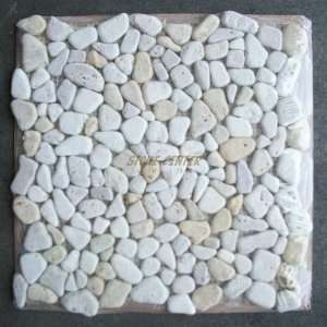   Mix Giallo Pebble Stone Mosaic Tile Tumbled