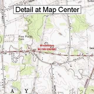 USGS Topographic Quadrangle Map   Brewerton, New York 