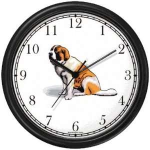 Saint Bernard Dog Wall Clock by WatchBuddy Timepieces 