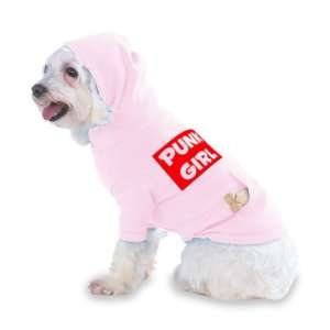  PUNK GIRL Hooded (Hoody) T Shirt with pocket for your Dog 