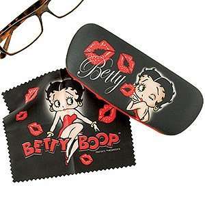  Bettie Boop Kisses Hard Eyeglass Case and Cleaning Cloth 