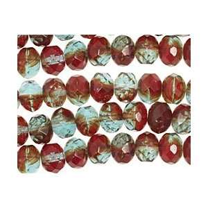   Muddy Waters Fire Polished Rondelle 6x9mm Beads Arts, Crafts & Sewing