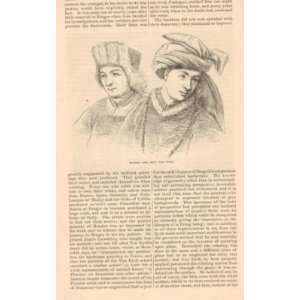 1878 Flemish Artist Hubert Jean Van Eyck illustrated 