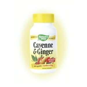  Cayenne Ginger Formula 100 Caps   Natures Way Health 