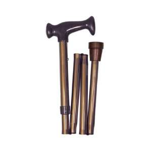   ADJUSTABLE FOLDING CANE (BROWN)   WALK WITH CONFIDENCE Electronics