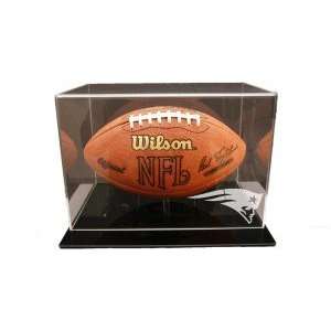  New England Patriots Black Acrylic Football Display 
