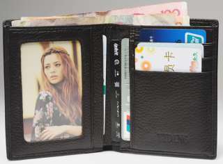 TIDING Simple Design Bifolds ID Card Case Wallets Purse  