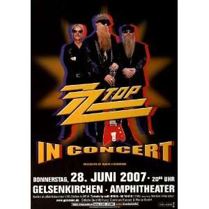  ZZ Top   Viva ZZ Top 2007   CONCERT   POSTER from GERMANY 