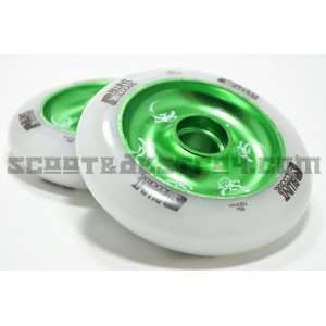  Blunt Wheel Skulls White Green 100mm 