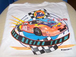 RICKY RUDD 1990s Tide Racing Team   NASCAR T Shirt New  