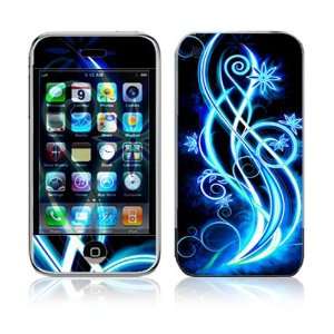  Apple iPhone 2G Decal Skin   Neon Flower 