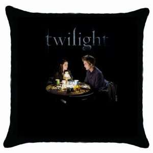 New Custom Black Throw Pillow Case Home Decoration Twilight Edward 