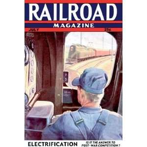  Railroad Magazine Electrification, 1944   Poster (12x18 