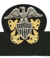 NAVY CAP DEVICE REGULATION OFFICER ON A BAND NEW  