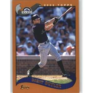  2002 Topps #538 Brent Butler   Colorado Rockies (Baseball 