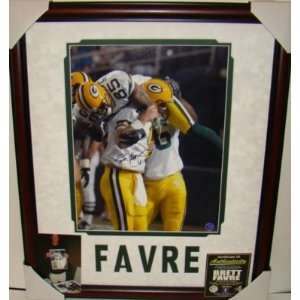  NEW Brett Favre SIGNED CUSTOM CHERRY Framed 12x16 Sports 