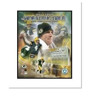  Brett Favre Green Bay Packers NFL Double Matted 8x Sports 
