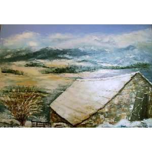   Coq   22 Inches x 15 Inches   Hiver dans le Diois
