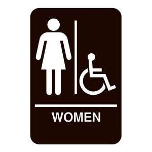  Econo Braille   Womens Handicapped Restroom Office 