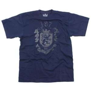 Bunker King 187   Mens T Shirt   Navy 