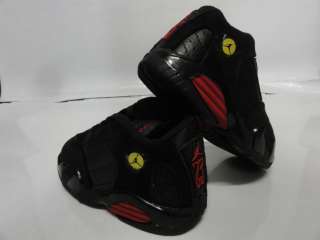 Nike Jordan 14 Retro Black Red Sneakers Toddler Baby Sz 6.5  