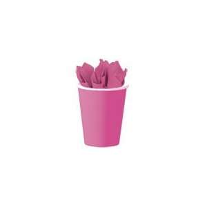  Neon Pink Theme Party 9 oz Disposable Paper Cups Health 