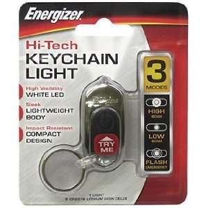  Energizer High Tec Keychain Light, White LED, Lithium 