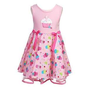 RARE EDITIONS Infant Baby Girls PINK CUPCAKE Birthday Dress 24M rare 