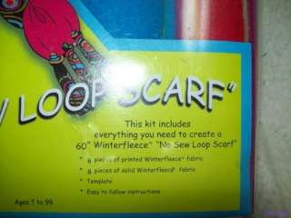  No Sew Loop Scarf Fleece Kit. Easy Craft Kit To Make Your Own Fleece 