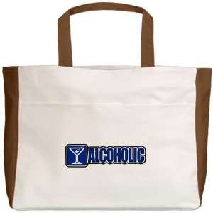  Beach Tote Mocha Drinking Humor Alcoholic Sign Everything 