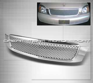 00 05 CADILLAC DEVILLE BENTLEY STYLE CHROME FRONT HOOD GRILL GRILLE 
