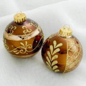   GLASS BALLS 4PC, SET OF 2 ASSORTEDBOXES   Christmas Ornament, Quantity