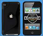 BLACK TPU Rubber Soft Silicone SKIN CASE COVER For Apple IPOD TOUCH 4G 