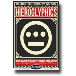  Heiroglyphics Poster   Concert Flyer   PDX Jan 12