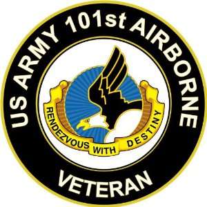  US Army Veteran 101st Airborne Unit Crest Sticker Decal 3 