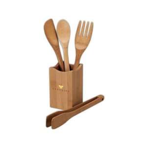 Vierge   Four piece bamboo kitchen utensil set.  Kitchen 