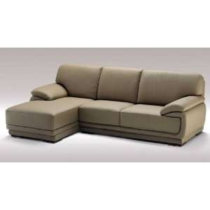 Vig Furniture Geneve Italian Leather Sectional Sofa 