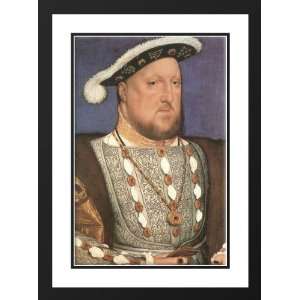   Hans (Younger) 28x38 Framed and Double Matted Portrait of Henry VIII