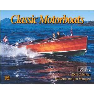  Classic Motorboats 2008 Wall Calendar