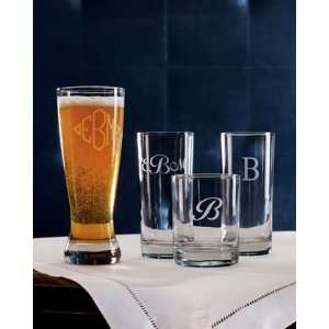 Four Monogrammed Highballs 