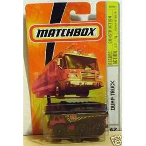  Matchbox Dump Truck Maroon Construction #67 164 Scale 