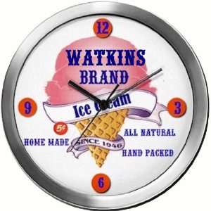  WATKINS 14 Inch Ice Cream Metal Clock Quartz Movement 