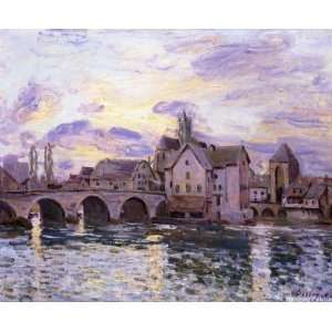  The Bridge at Moret at Sunset