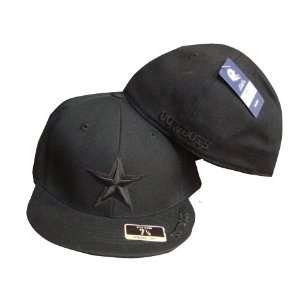 Dallas Cowboys Tonal Fitted 2008 Black on Black Cap / Hat  