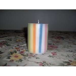 Stripe Wick Candle 