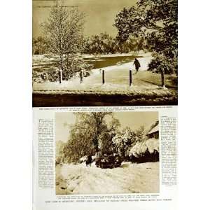  1950 ARCHAEOLOGY SNOW ENGLAND CHISELHURST WICKHAM